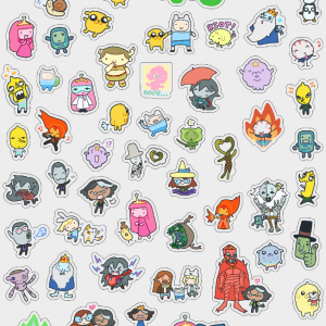 Adventure Time Clear Sticker Sheet