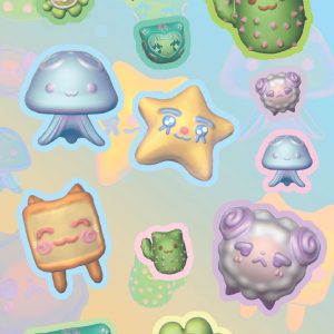 The voices in my head are kind Sticker Sheet