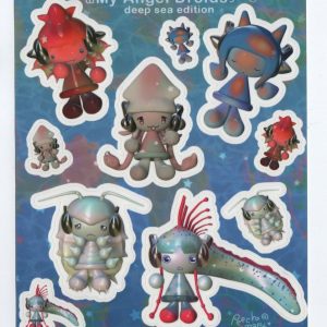 Deep Sea Ocean Edition Angel Droid Sticker Sheet