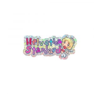 Helvetica Standard Sticker