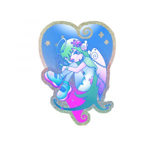 Peechy Angel Sticker