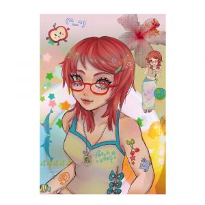 Peechy Red A5 Print