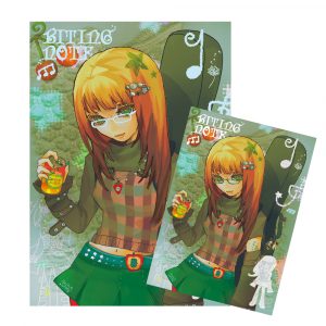 Biting Note Print