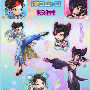 ChunLi vs JuriHan Sticker sheet