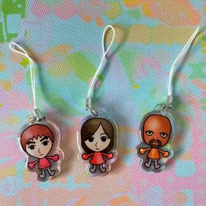 Mii Phone Charms