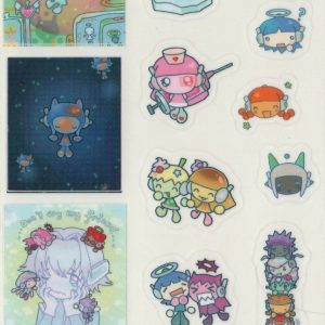 Mini Clear Angel Droid Sticker Sheet