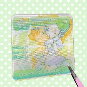 Green Android Lenticular Sticker