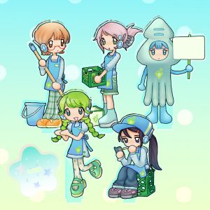 PeechMart Employees Acrylic Standee