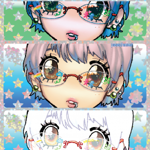 Colourful Glasses - Square Print